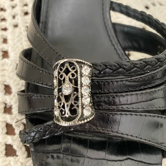 Brighton Black Renoir Heeled Sandals
