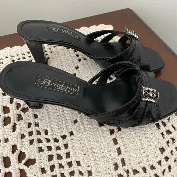 Brighton Black Renoir Heeled Sandals