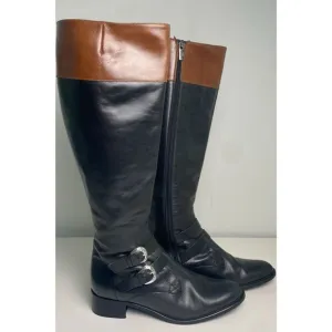 Brighton Womens Hunter Boots Italian Leather Size 8.5