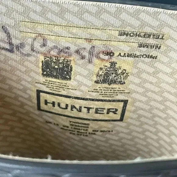 BRITISH HUNTER WELLIES  Vintage Children's Classic English Hunter Sz  SZ 12