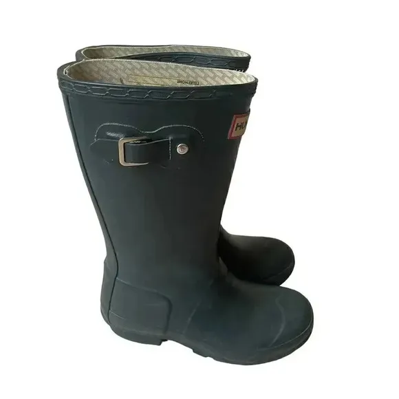 BRITISH HUNTER WELLIES  Vintage Children's Classic English Hunter Sz  SZ 12