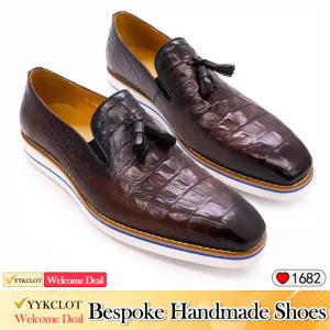 British style business men's loafers casual dress leather shoes
