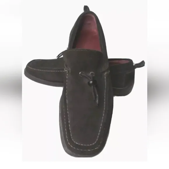 Bruno Magli Loafers Men''s Shoes 8 M Suede Sports Shoes Smart Casual Brown