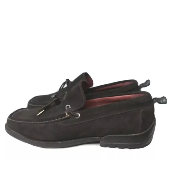 Bruno Magli Loafers Men''s Shoes 8 M Suede Sports Shoes Smart Casual Brown