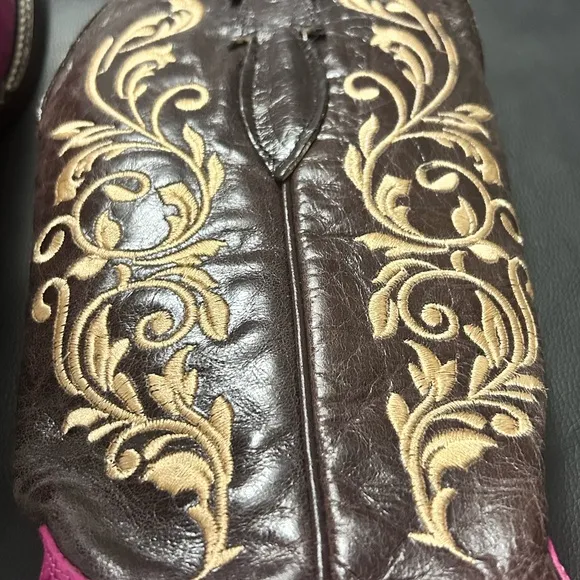 Buitre Pink Handmade Leather Cowgirl Boots