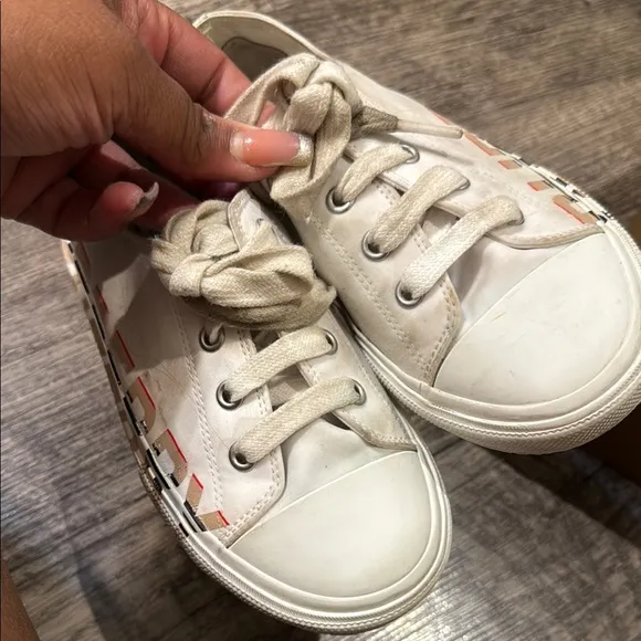 Burberry Kids White Sneakers