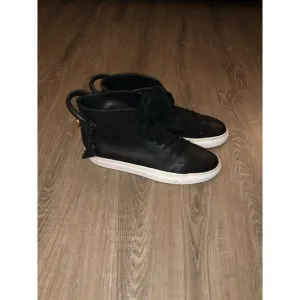 Buscemi 100MM Black/White Golden Padlock Sneakers Size Uk 45/US 12