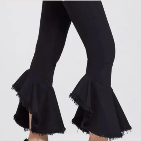 C of H Black Denim Drew Hi Rise Flounce NWOT 25