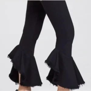 C of H Black Denim Drew Hi Rise Flounce NWOT 25