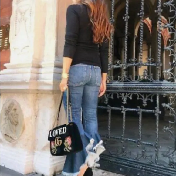 C of H Black Denim Drew Hi Rise Flounce NWOT 25