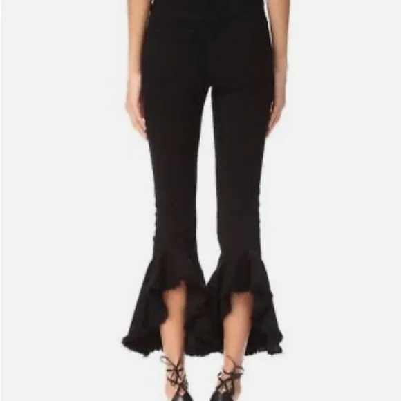 C of H Black Denim Drew Hi Rise Flounce NWOT 25