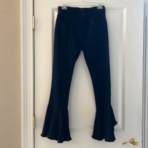 C of H Black Denim Drew Hi Rise Flounce NWOT 25