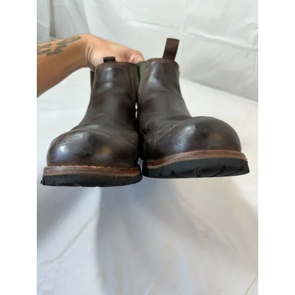 Cabelas 4most Leather Brown Boots Man’s Size 14 M Vibram Soles