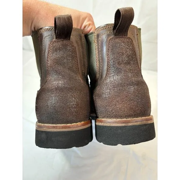 Cabelas 4most Leather Brown Boots Man’s Size 14 M Vibram Soles