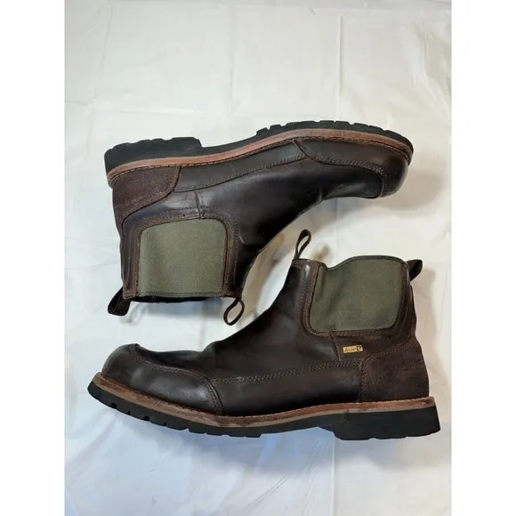 Cabelas 4most Leather Brown Boots Man’s Size 14 M Vibram Soles