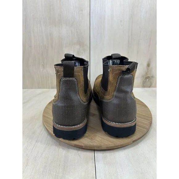 Cabela's Redhead Series 61 Brown Leather Slip On Romeo Boots Mens Size 13 WIDE