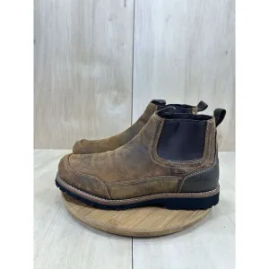 Cabela's Redhead Series 61 Brown Leather Slip On Romeo Boots Mens Size 13 WIDE
