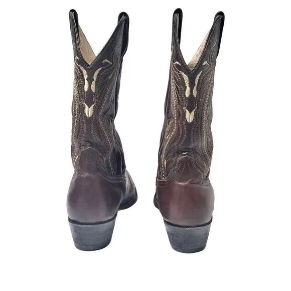 Calexico Tu Estilo Vaquero Brown Leather Mens Cowboy Boots Size 10?