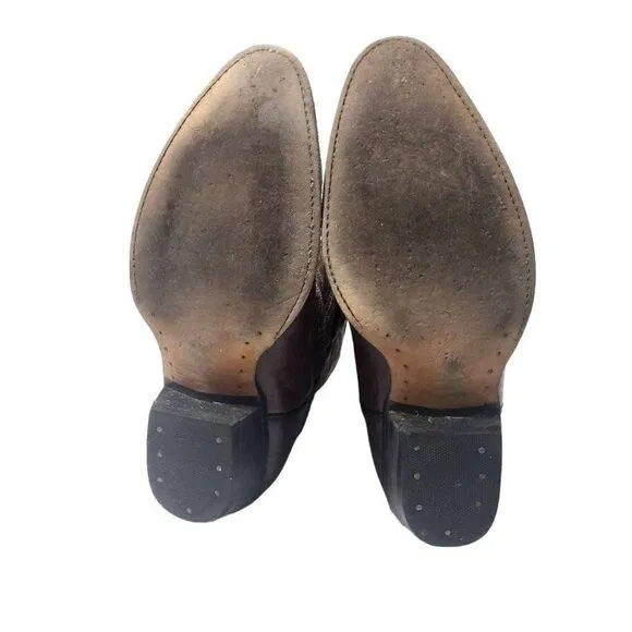 Calexico Tu Estilo Vaquero Brown Leather Mens Cowboy Boots Size 10?