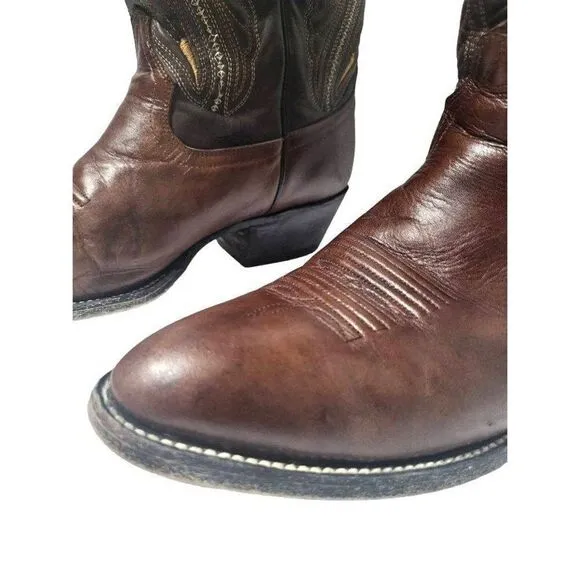 Calexico Tu Estilo Vaquero Brown Leather Mens Cowboy Boots Size 10?