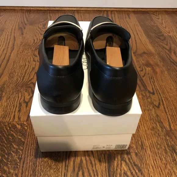 Calvin Klein Black Leather Loafers