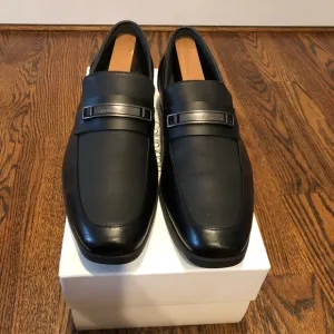 Calvin Klein Black Leather Loafers