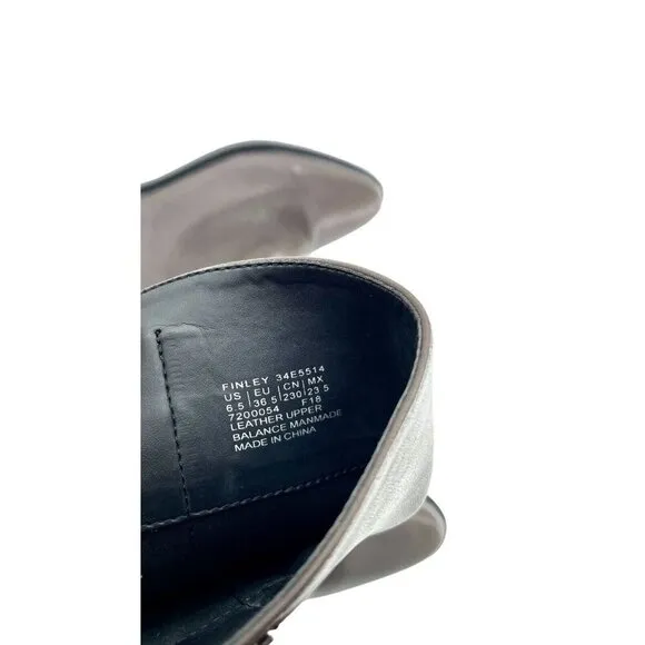 Calvin Klein Boots Finley Brown Leather Knee High Coffee Bean SZ 6.5 New