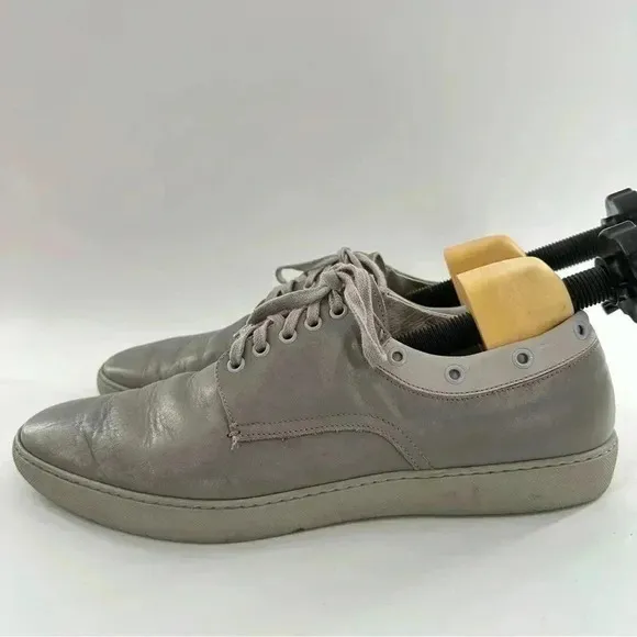 Calvin Klein men fashion sneakers size 12 gray Italian leather