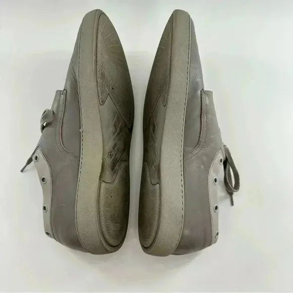 Calvin Klein men fashion sneakers size 12 gray Italian leather