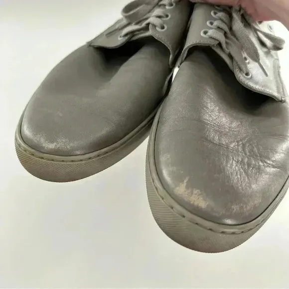 Calvin Klein men fashion sneakers size 12 gray Italian leather