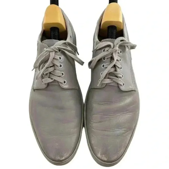 Calvin Klein men fashion sneakers size 12 gray Italian leather