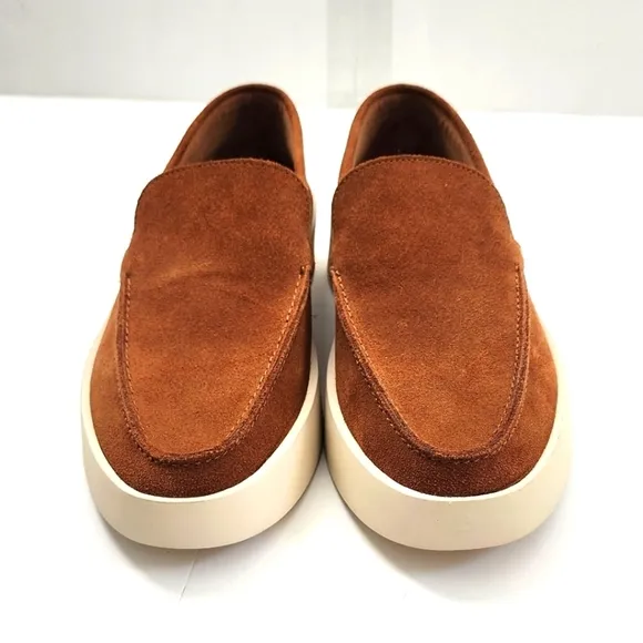 Calvin Klein Men's Carch Brown Suede Loafers Size 7