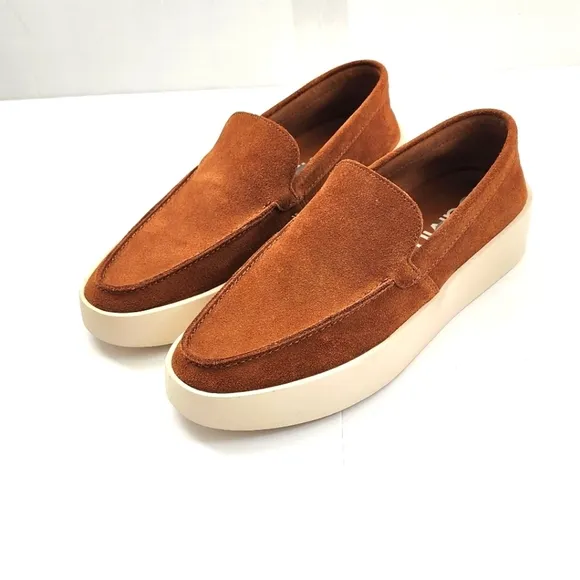 Calvin Klein Men's Carch Brown Suede Loafers Size 7