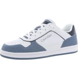 Calvin Klein Mens CMLANDY White Logo Manmade Casual And Fashion Sneakers New