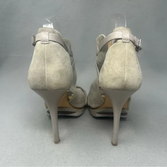 Camilla Skovgaard Tan Beige High Heel Bootie Sandals Dress Size 39 EU