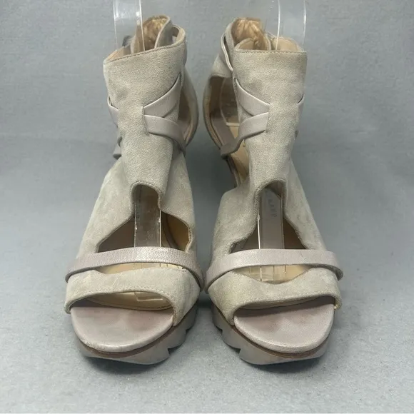 Camilla Skovgaard Tan Beige High Heel Bootie Sandals Dress Size 39 EU