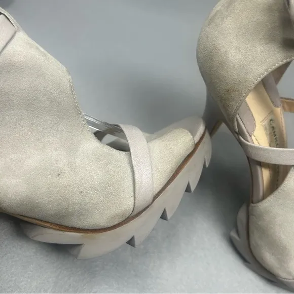 Camilla Skovgaard Tan Beige High Heel Bootie Sandals Dress Size 39 EU