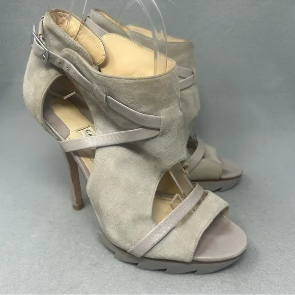 Camilla Skovgaard Tan Beige High Heel Bootie Sandals Dress Size 39 EU