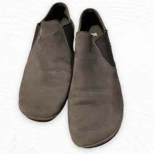 Camper Girl Grey Leather Slip On Shoes Flats 41 EU Gray 11US