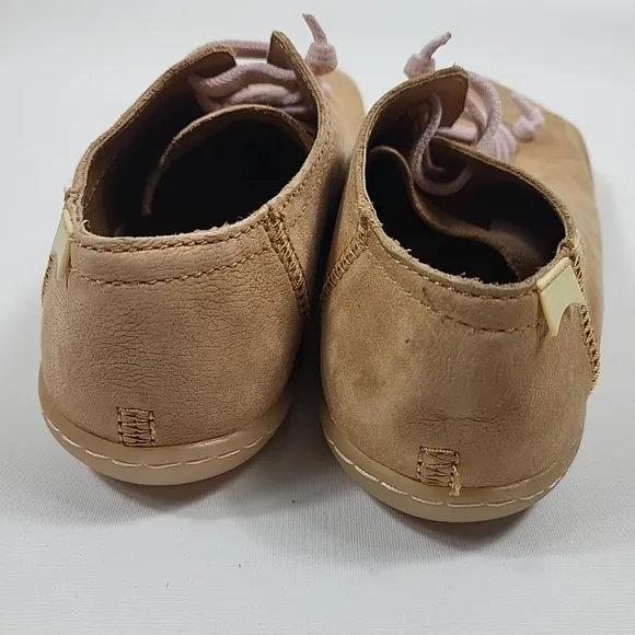 Camper Womens Casual Peu Cami Lace-Up Flat Fashion Sneakers Size 36 Tan
