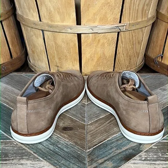 Campobello Tan Nubuck 103784 Made in Portugal Low Fashion Sneakers Mens Size 9.5