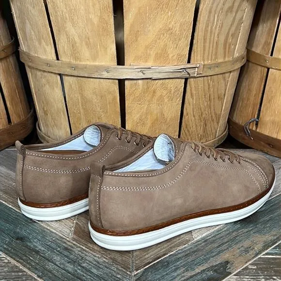 Campobello Tan Nubuck 103784 Made in Portugal Low Fashion Sneakers Mens Size 9.5