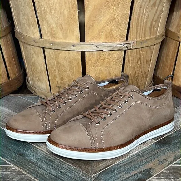Campobello Tan Nubuck 103784 Made in Portugal Low Fashion Sneakers Mens Size 9.5