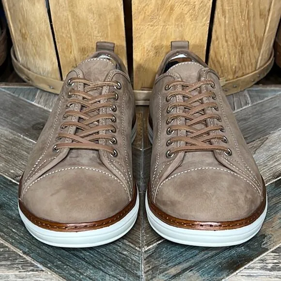 Campobello Tan Nubuck 103784 Made in Portugal Low Fashion Sneakers Mens Size 9.5