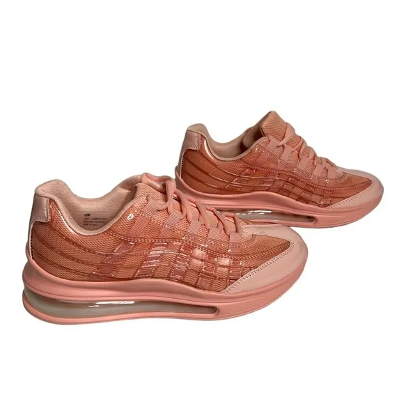 Cape Robin Downshifter Peach Weight Blubble Lace Up Fashion Sneaker