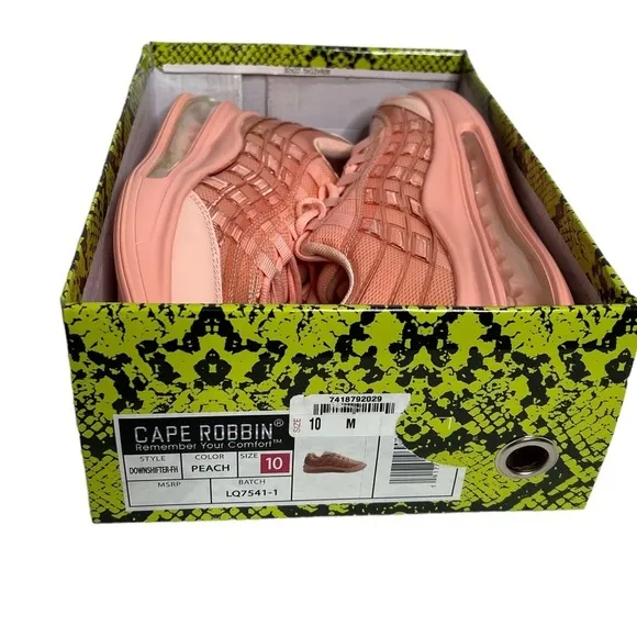 Cape Robin Downshifter Peach Weight Blubble Lace Up Fashion Sneaker