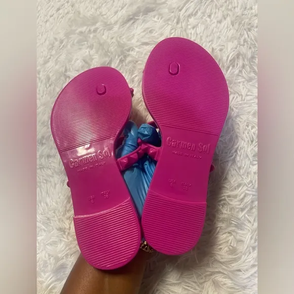 Carmen Sol Maria Flat Jelly Sandals