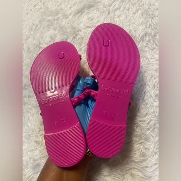Carmen Sol Maria Flat Jelly Sandals