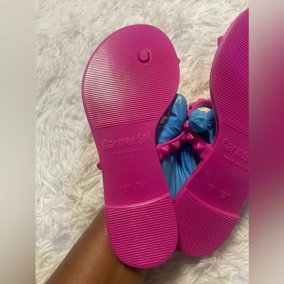 Carmen Sol Maria Flat Jelly Sandals