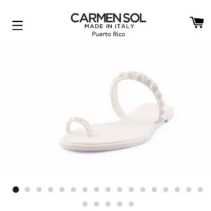 Carmen Sol Maria Flat Sandals - Size 9